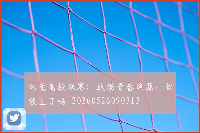 电竞高校联赛:这场青春风暴,你跟上了吗_20260526090313